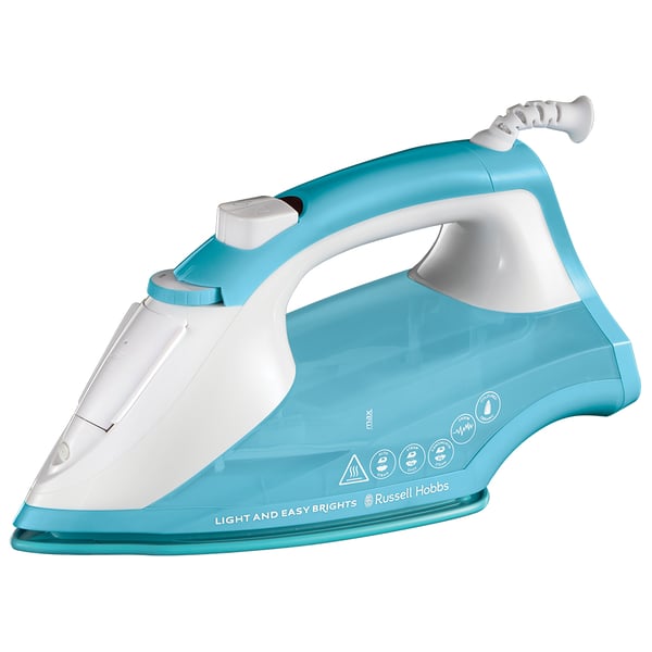 Pikkukuva 1 / 6: Russell Hobbs 26482-56 silitysrauta Höyrysilitysrauta Keraaminen pohjalevy 2400 W Sininen, Valkoinen