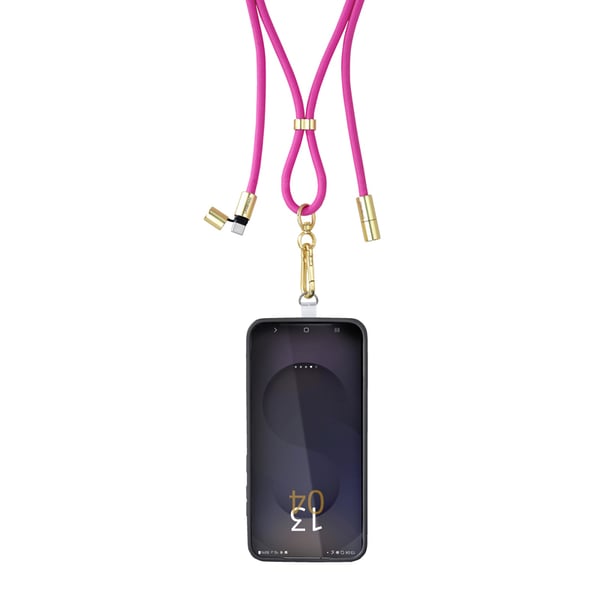 Miniatyrbild 1 av 10: Intenso Handykette als Lade- + Datenkabel USB-C bis 1,65m neon pink USB-kablar USB C Rosa