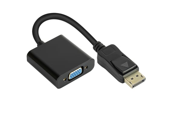Alcasa DP-AD11 videokabel adapter 2 m DisplayPort VGA (D-Sub) Sort