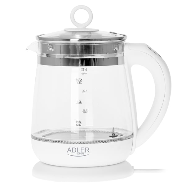 Miniatyrbillede 9 af 12: Adler AD 1299 elkedel 1,5 L 1850 W Hvid