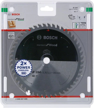 Pikkukuva 2 / 4: Bosch 2 608 837 699 pyörösahanterä 18,4 cm 1 kpl