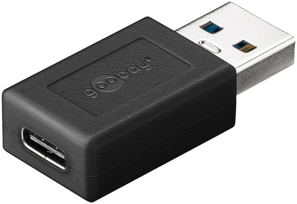 Miniatyrbillede 2 af 2: Goobay 45400 kabel kønsskifter USB C USB A Sort