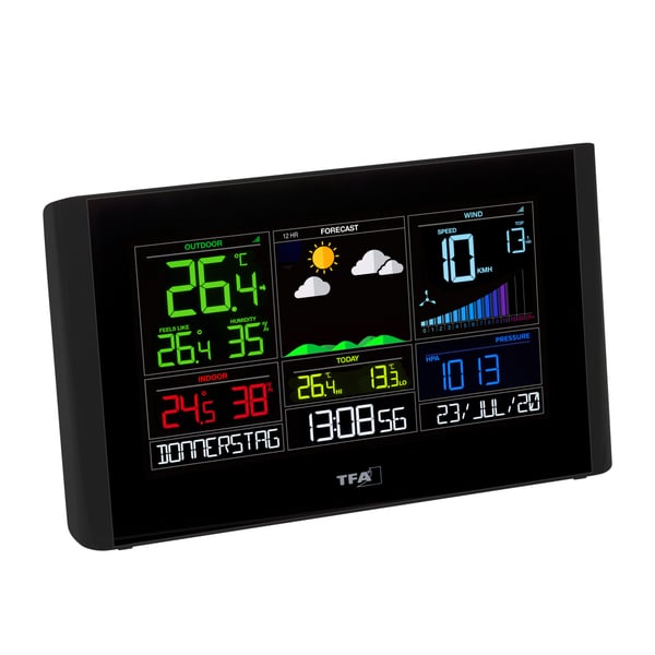 TFA-Dostmann View Breeze Svart AC/Batteri