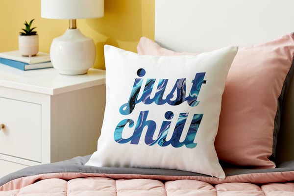 Miniatyrbild 1 av 4: Cricut Pillow Cover Blank Vit Polyester