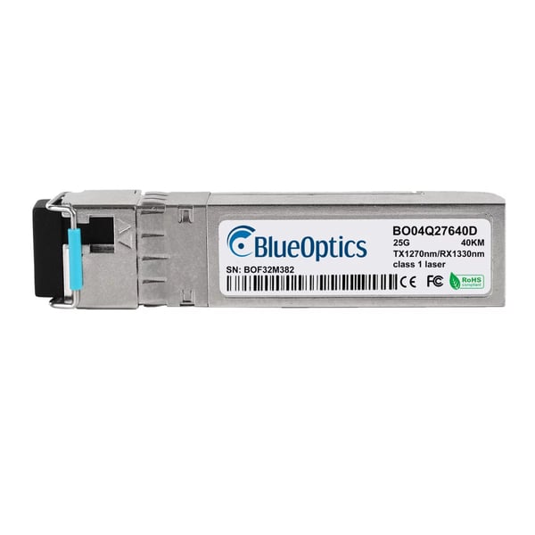 BlueOptics TN-SFP-25G-BX40U-I-BO modul til netværksmodtager Fiberoptisk 25000 Mbit/s SFP28 1270 nm BlueOptics TN-SFP-25G-BX40U-I-BO modul til netværksmodtager Fiberoptisk 25000 Mbit/s SFP28 1270 nm