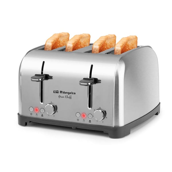 Miniatyrbillede 2 af 5: Orbegozo TO 8050 brødrister 7 4 skive(r) 1700 W Sølv
