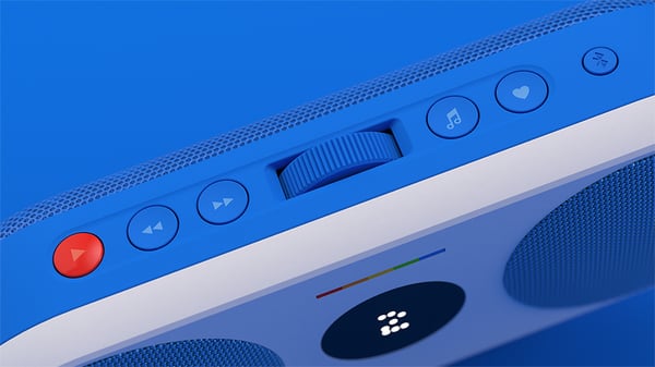 Miniatyrbillede 4 af 5: Polaroid PLRMUSICP29087BLU Bærbare højttalere og festhøjttalere Blå, Hvid