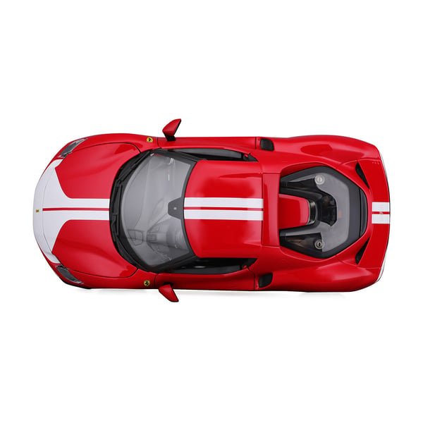 Miniatyrbild 5 av 14: BBURAGO Ferrari 296 GTB Modellsuperbil Förmonterad 1:18