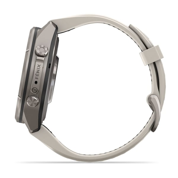 Garmin fēnix 9 Pro 3,3 cm (1.3") AMOLED 43 mm Digitaalinen 416 x 416 pikseliä Kosketusnäyttö Titaani Wi-Fi GPS (satelliitti)