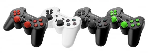Miniatyrbillede 3 af 3: Esperanza TROOPER Sort USB 2.0 Gamepad Analog/digital PC, Playstation 3