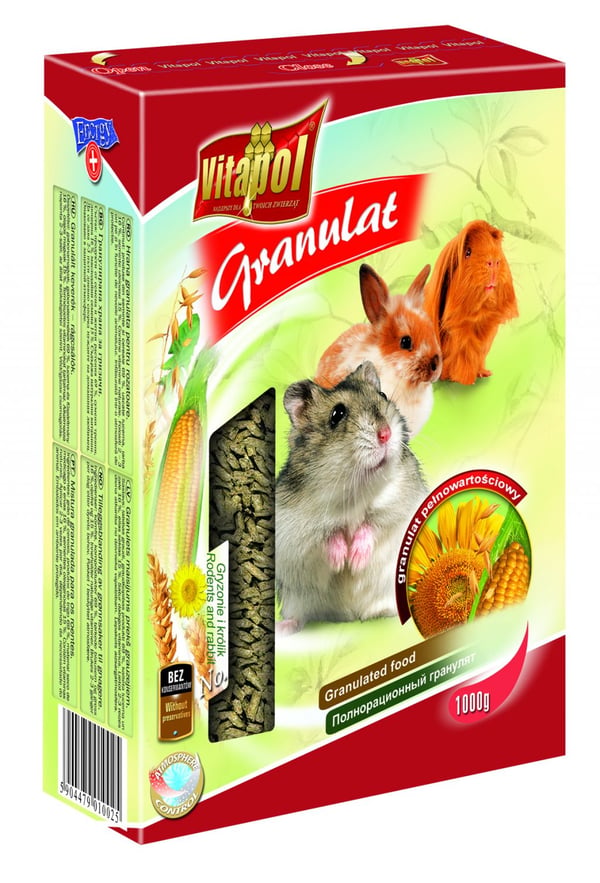Vitapol zvp-1002 Hø 1 kg Hamster, Kanin