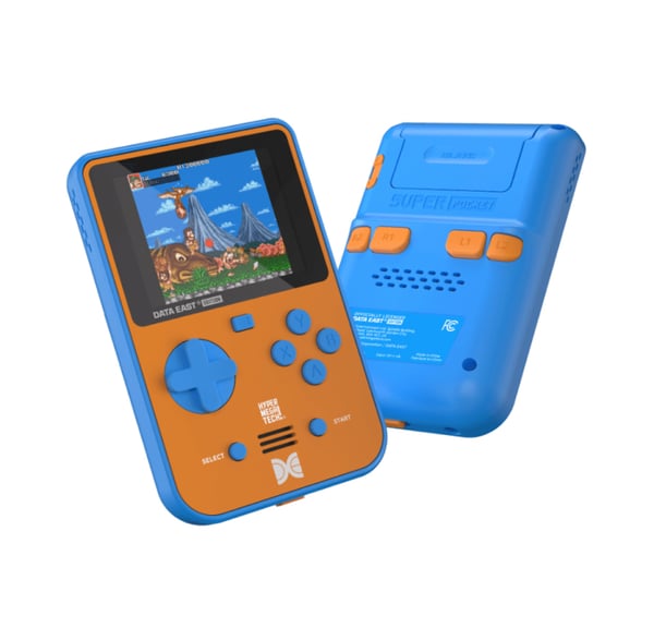 Pikkukuva 1 / 4: HyperMegaTech! Super Pocket Data East Edition kannettava pelikonsoli 7,11 cm (2.8") Sininen, Ruskea