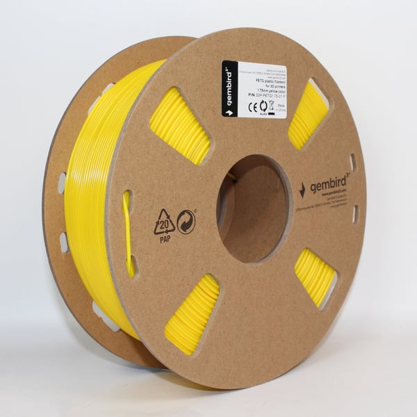 Miniatyrbillede 3 af 4: Gembird 3DP-PETG1.75-01-Y 3D print materiale Polyethylenterephthalatglycol (PETG) Gul 1,45 kg