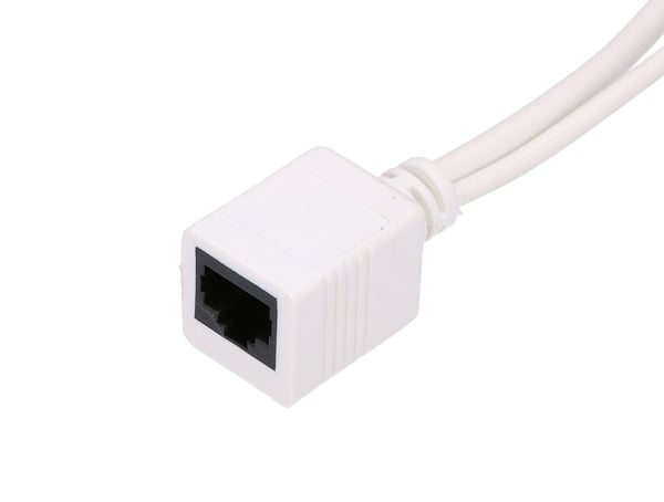 Miniatyrbild 3 av 5: Extralink POE Injektor und Splitter mit einem Port einfacher Injektor weißes Kabel Snabb Ethernet 48 V