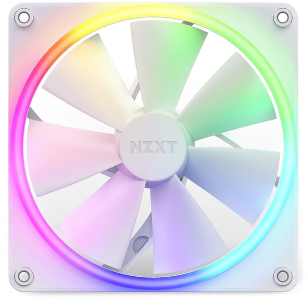 NZXT F140 RGB Tietokonekotelo Tuuletin 14 cm Valkoinen 1 kpl