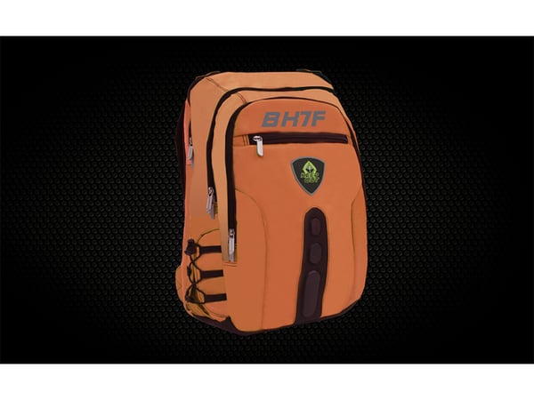 KeepOut BK7F ryggsäckar Svart, Orange Konstläder, Nylon