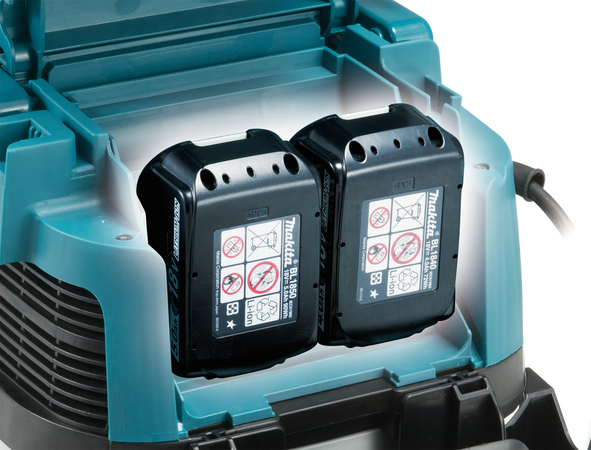 Makita DVC150LZ askdammsugare 15 l Blå, Vit