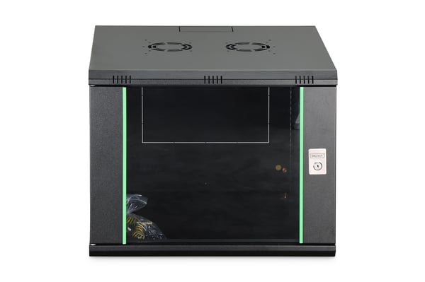 Miniatyrbild 7 av 9: Digitus DN-19 09U-6/6-EC-SW rack 9U Väggmonterad rack Svart