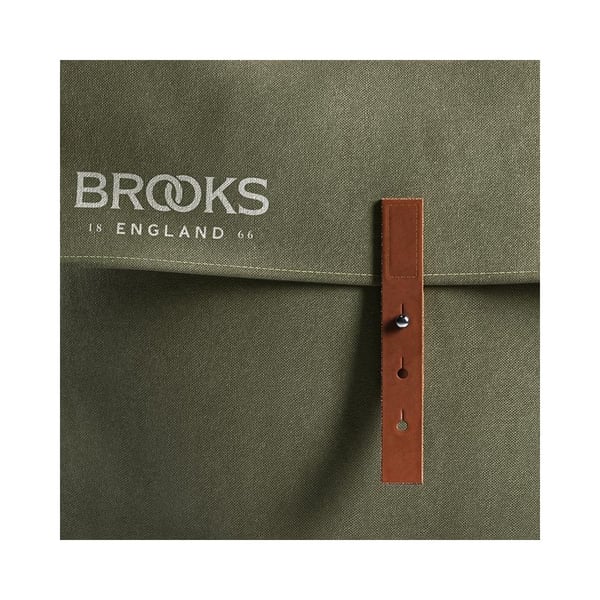 Pikkukuva 5 / 6: Brooks Brick Lane Taka Polkupyörälaukku 15 L Kangas, Nahka Vihreä