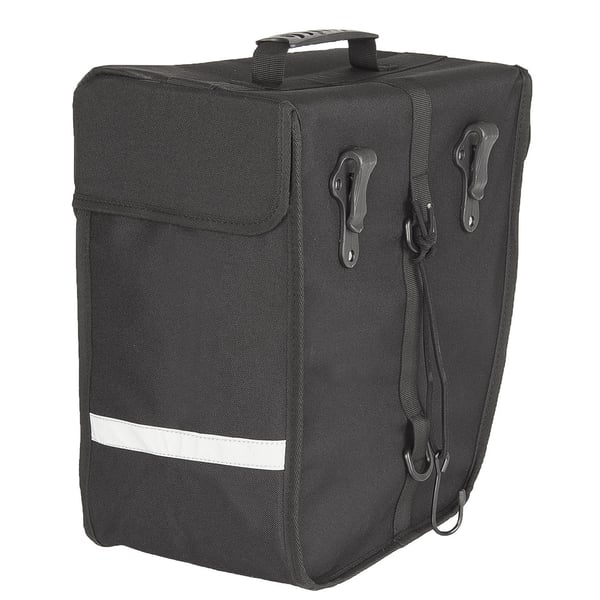 Miniatyrbillede 2 af 2: M-Wave Amsterdam Single Bagside Cykeltaske 18 L Polyester Sort, Grå