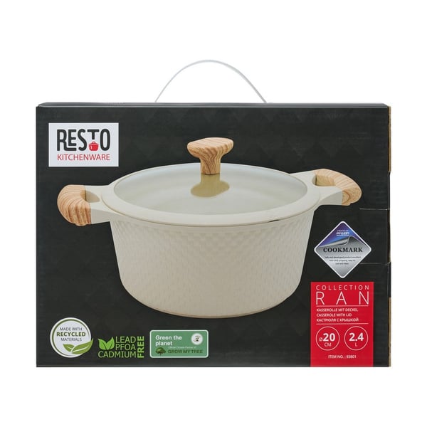 Resto Kitchenware Ran 2,4 L Pyöreä Beige, Puu