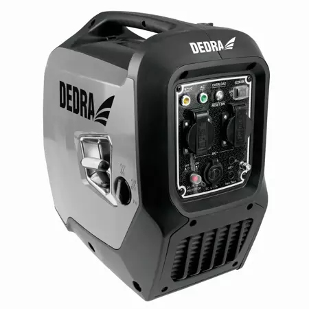 DEDRA DEGA2000 motor-generator 1800 W 7 L Benzin Grå DEDRA DEGA2000 motor-generator 1800 W 7 L Benzin Grå