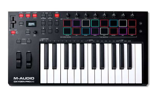 Miniatyrbild 2 av 4: M-AUDIO OXYGEN PRO 25 MIDI-tangentbord 25 tangenter USB Svart
