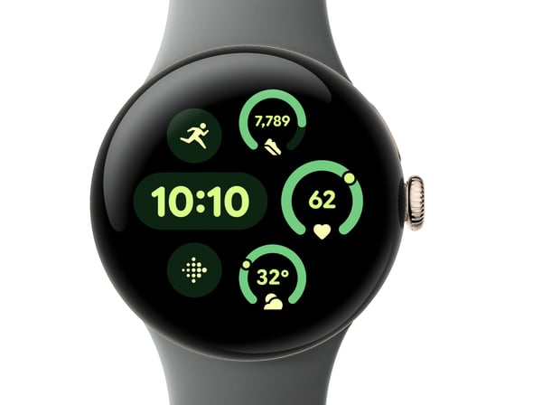 Google Pixel Watch 3 AMOLED 41 mm Digitaalinen Kosketusnäyttö Kulta Wi-Fi GPS (satelliitti)
