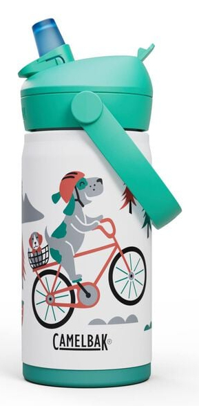CamelBak Thrive Flip Straw Kids Dagligt forbrug 400 ml Rustfrit stål Turkis, Hvid
