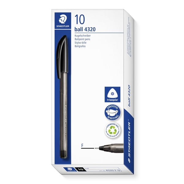 Staedtler ball 4320 F Sort 1 stk
