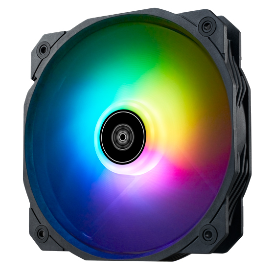 Silverstone Shark Force 160 ARGB Datorväska Fan Svart, Vit 1 styck