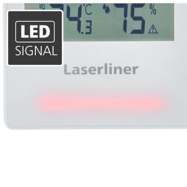 Miniatyrbild 9 av 9: Laserliner ClimaHome-Check Plus inomhus Elektronisk hygrometer Vit
