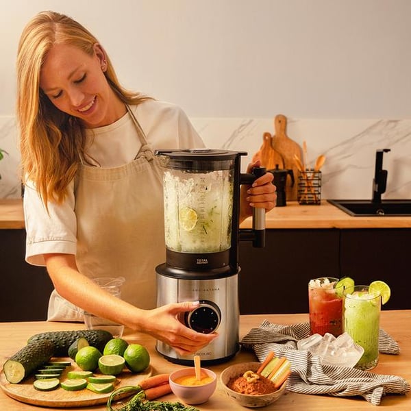 Cecotec 03984 blender Bordplade blender 1800 W Sort, Rustfrit stål, Transparent