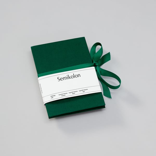 Semikolon Leporello Classico fotoalbum og arkbeskyttelse Grøn Semikolon Leporello Classico fotoalbum og arkbeskyttelse Grøn