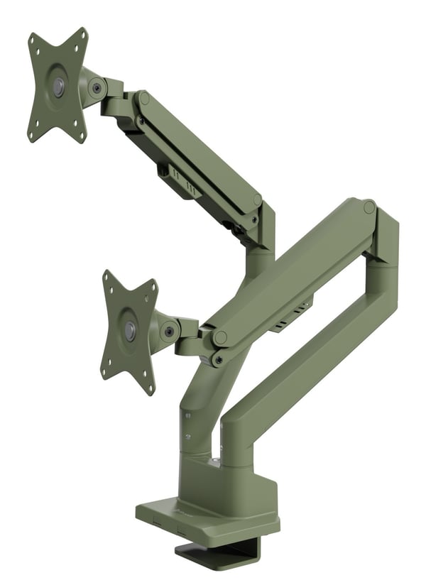 Arozzi TIS Alzare Neo Duo 17\"-32\" 2TFT 3 Niveltä Max.9KG vihreä
