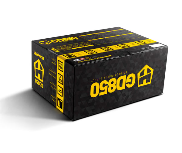 Pikkukuva 4 / 7: NOX HUMMER GD850 80 PLUS Gold virtalähdeyksikkö 850 W 24-pin ATX ATX Musta