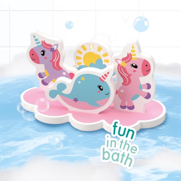 SES Creative Tiny Talents 13253 spil, legetøj & mærkat til badet Badedyr Flerfarvet