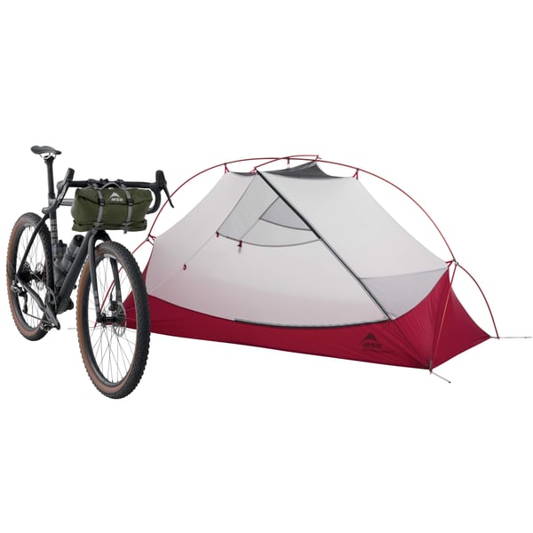 MSR Hubba Hubba Bikepack 1 henkilö(t) Vihreä, Punainen, Valkoinen Harjateltta