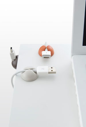 Bluelounge CableDrop Mini sladdvindor Brun 9 styck