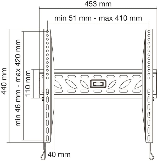 Munari SP 361 152,4 cm (60") Sort