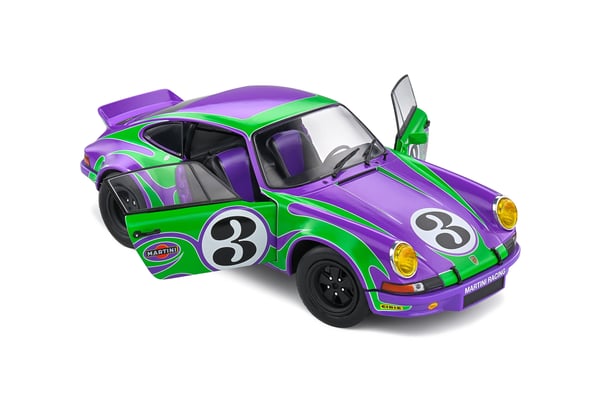 Solido PURPLE HIPPY TRIBUTE – 1973 Klassisk bilmodel Formonterede 1:18