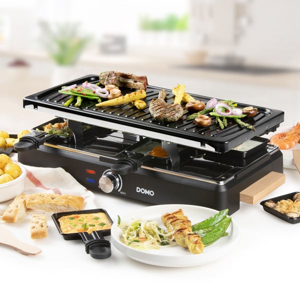 Miniatyrbillede 18 af 19: Domo DO9294G raclette grill 8 person(er) 1400 W Sort