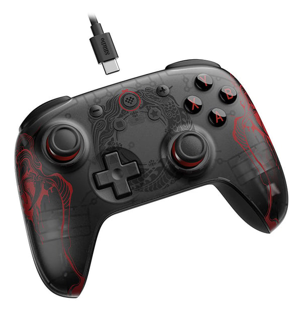 Miniatyrbild 32 av 33: 8Bitdo Ultimate 2C Svart, Röd USB Spelplatta Android, PC