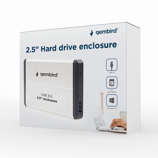 Gembird Lagerkabinet - 2.5\" (6.4 cm) - SATA 3Gb/s