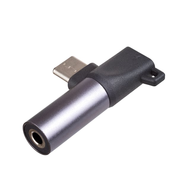 Akyga AK-AD-62 kabelomvandlare (hane/hona) USB type C Jack Svart