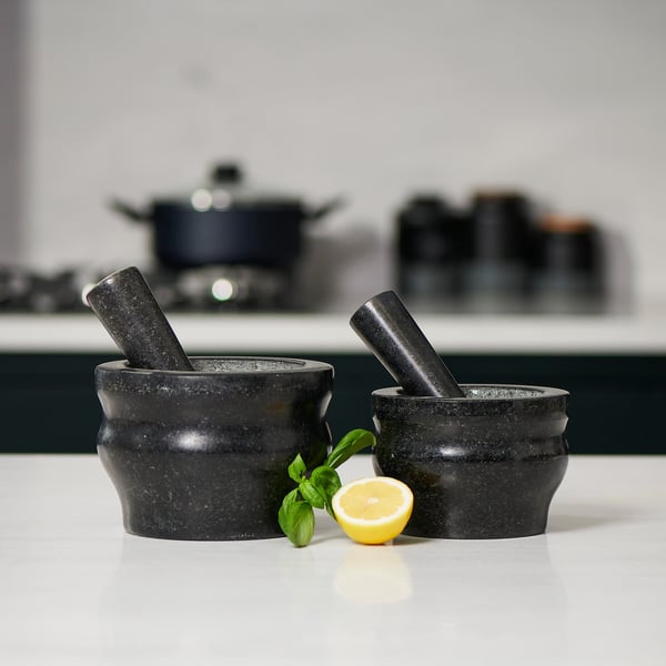 Cole & Mason H100279 Sort Granit Morter og støder