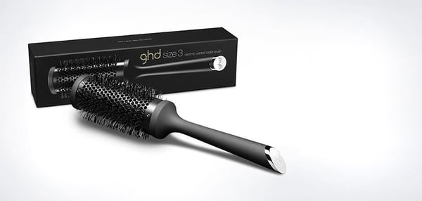 Miniatyrbillede 1 af 3: GHD 9026 hårbørste og kam Voksen Rund hårbørste Sort 1 stk