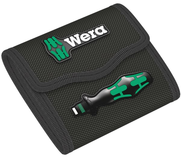 Wera 05136471001 taske til opbevaring af værktøj Sort, Grøn Tekstil
