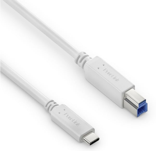 Miniatyrbild 2 av 2: PureLink IS2310-010 USB-kablar USB 3.2 Gen 1 (3.1 Gen 1) 1 m USB C USB B 5 Gbit/s Vit