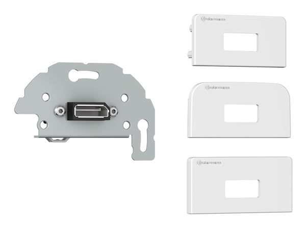 Miniatyrbillede 2 af 2: Kindermann 7456 000 588 stikkontakt DisplayPort Hvid